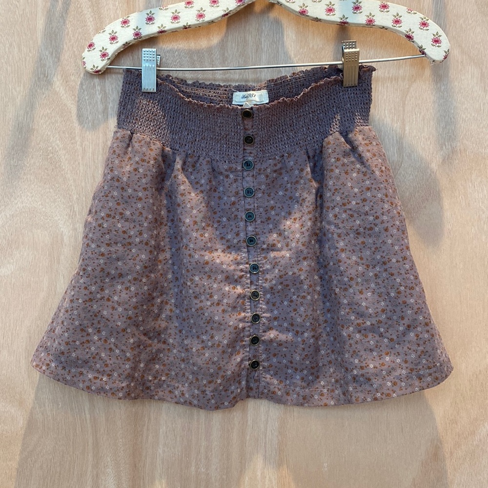 Floral mini skirt